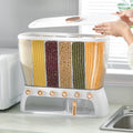 Divided Rice and Grain Storage Container