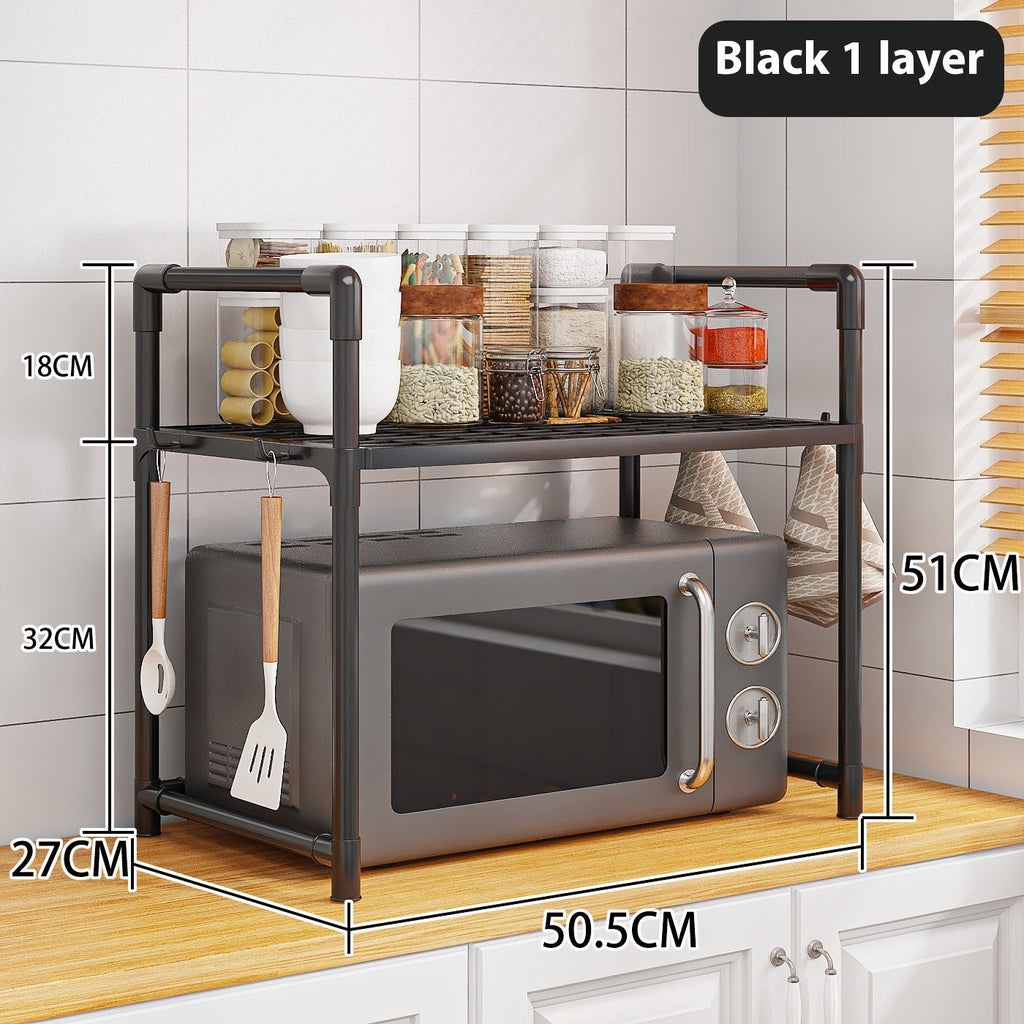 Multi-Layer Microwave and Spice Storage Rack