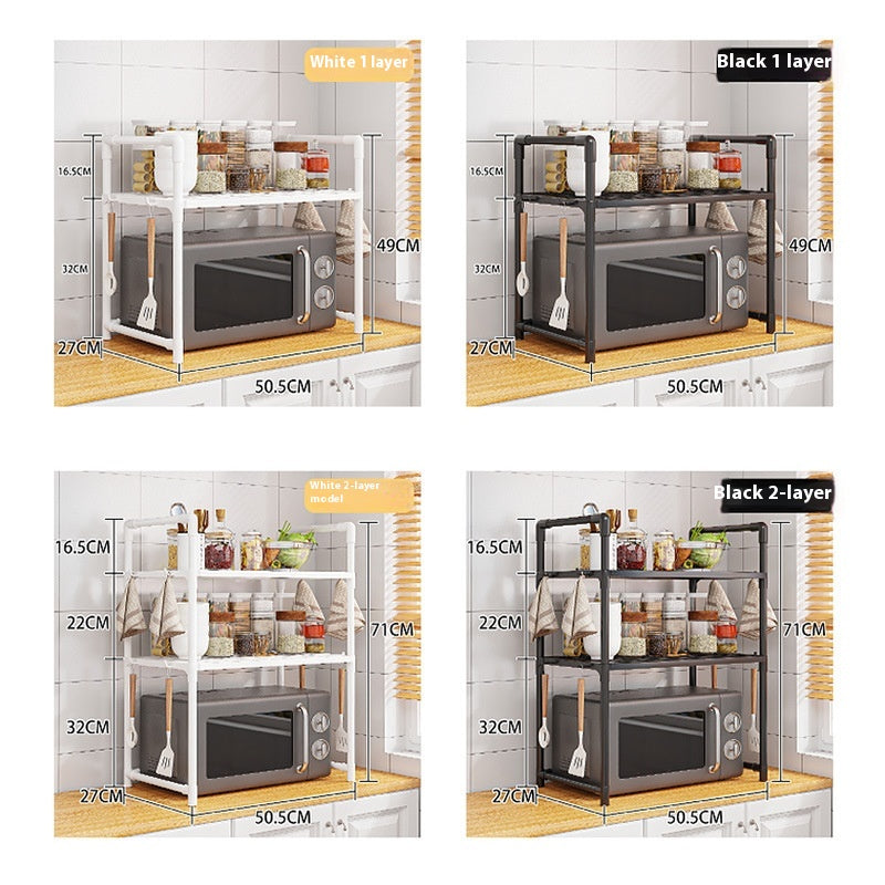 Multi-Layer Microwave and Spice Storage Rack