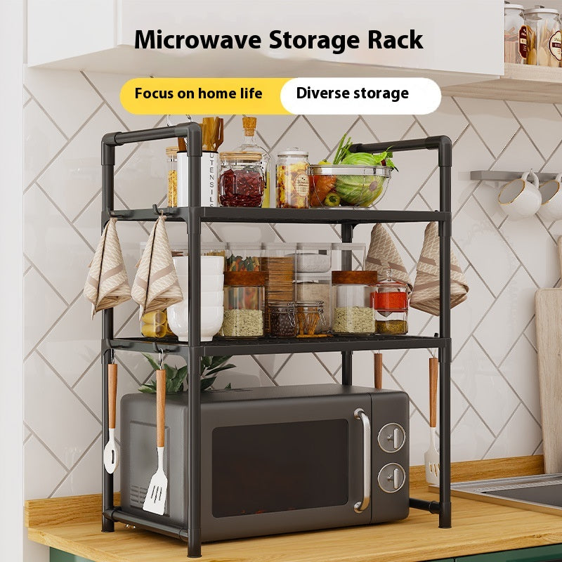 Multi-Layer Microwave and Spice Storage Rack