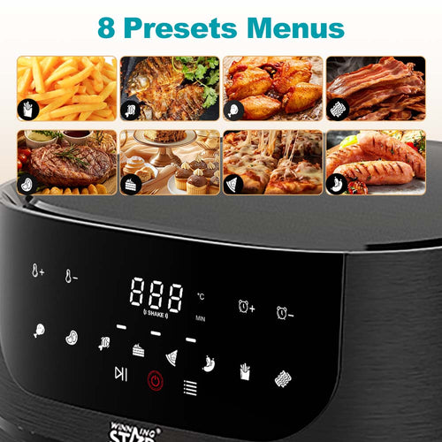 6L Touchscreen Air Fryer, Oil-Free